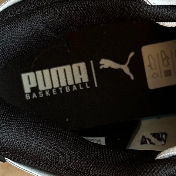 Puma Clyde All-Pro Unisex Basketball Sneakers White/Black Size 7.5 Men/9…