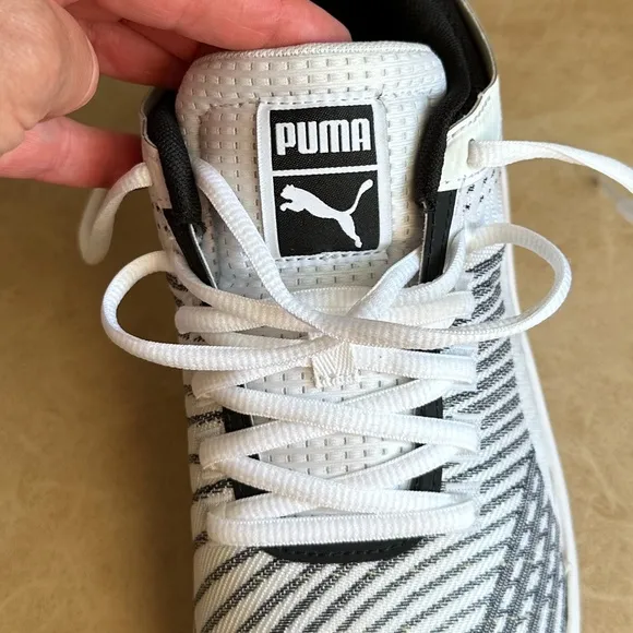 Puma Clyde All-Pro Unisex Basketball Sneakers White/Black Size 7.5 Men/9…