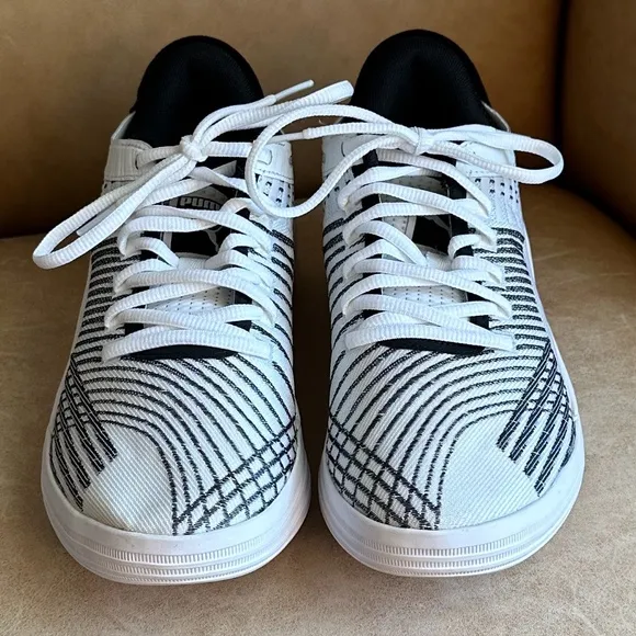 Puma Clyde All-Pro Unisex Basketball Sneakers White/Black Size 7.5 Men/9…