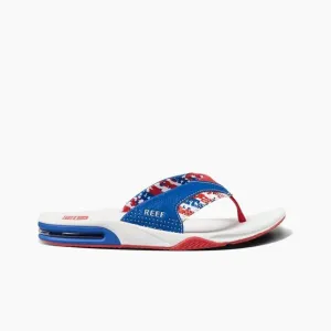 REEF FANNING Flip-flops patriotic size 12 men’s NWT in packaging
