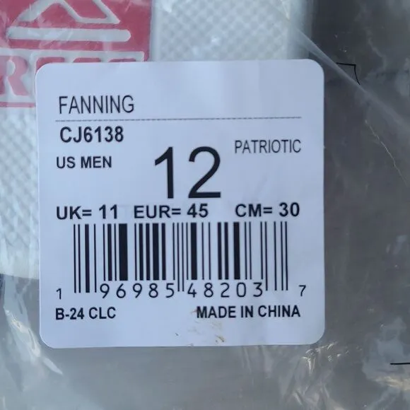 REEF FANNING Flip-flops patriotic size 12 men’s NWT in packaging