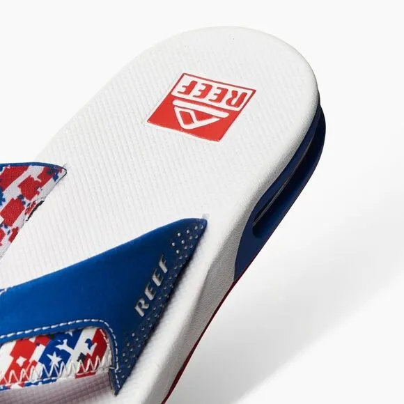 REEF FANNING Flip-flops patriotic size 12 men’s NWT in packaging
