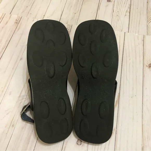 Robert Wayne Leather Fisherman Closed Toe Padded Insoles Slingback Sandals 10