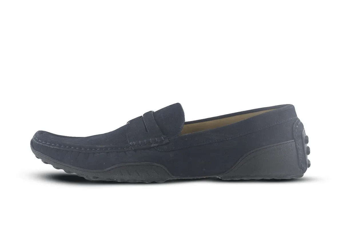 Roland Navy Penny Loafers