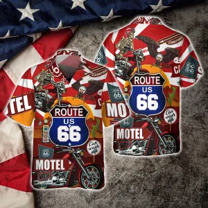 Route 66 - 3D Hawaiian Shirt - Nsd99 3