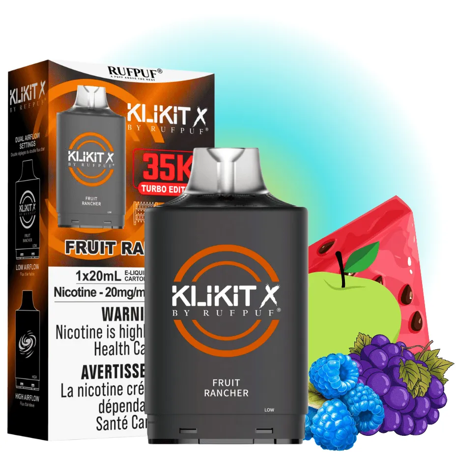RufPuf Klikit X 35K Turbo Pod-Fruit Rancher