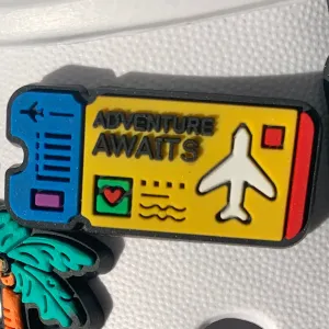 SHOE CHARMS - ADVENTURE AWAITS