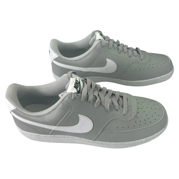 Size 11.5- Nike Court Vision Low Next Nature Grey Fog White-DH2987-003