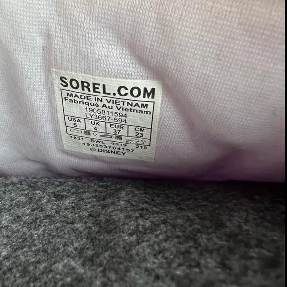 Sorel Disney x Flurry frozen 2 big girl size 5