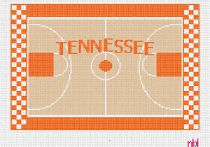 Tennessee Basketball Court Lumbar Pillow
