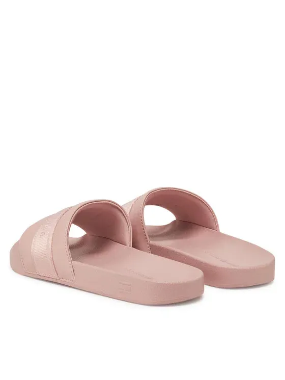 Tommy Jeans | Poolside Pantoletten With Webbing | TQN pink