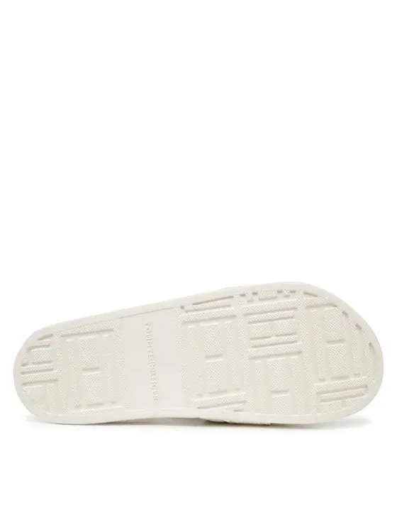 Tommy Jeans | Poolside Pantoletten With Webbing | YBL ecru