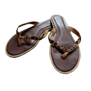 UGG Allaria leopard print flip flops