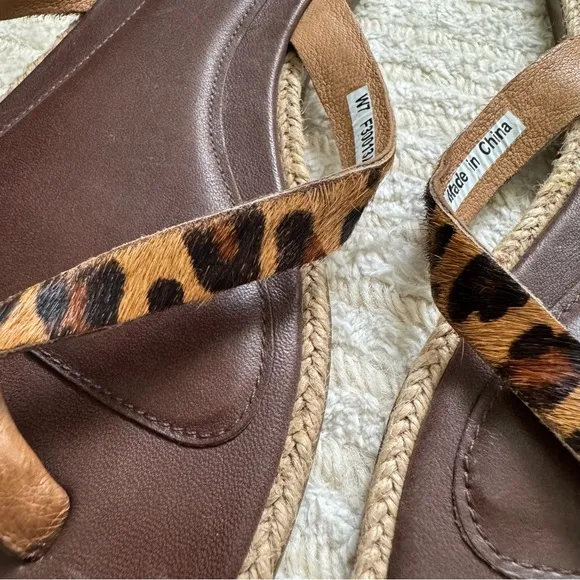 UGG Allaria leopard print flip flops