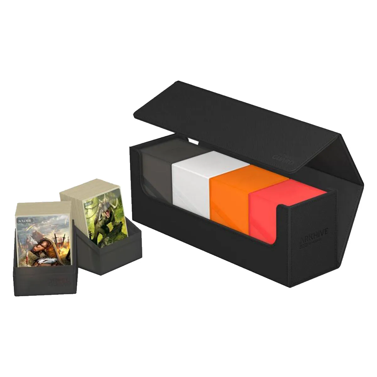 Ultimate Guard Arkhive 400  XenoSkin Monocolor Black Deck Box