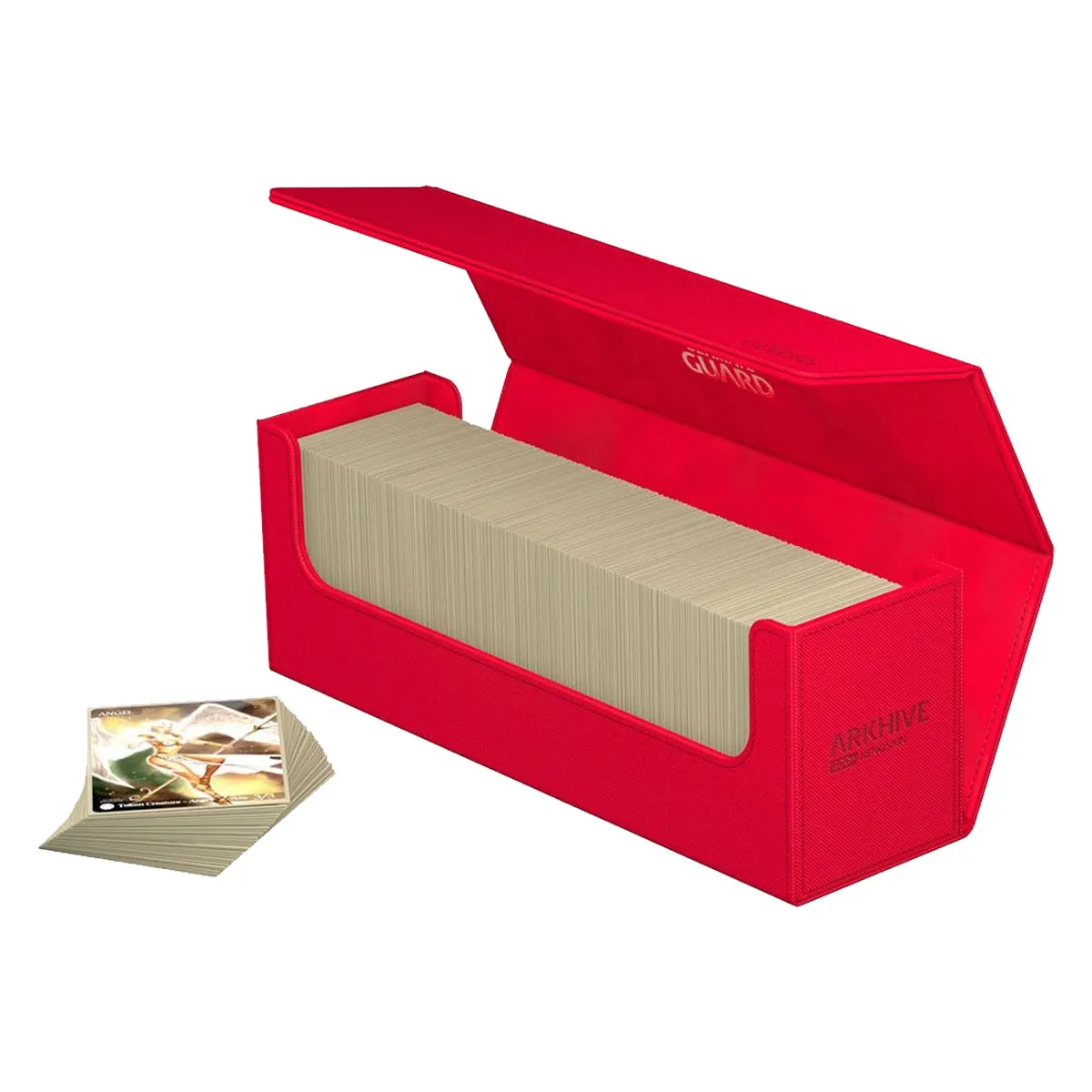 Ultimate Guard Arkhive 400  XenoSkin Monocolor Red Deck Box