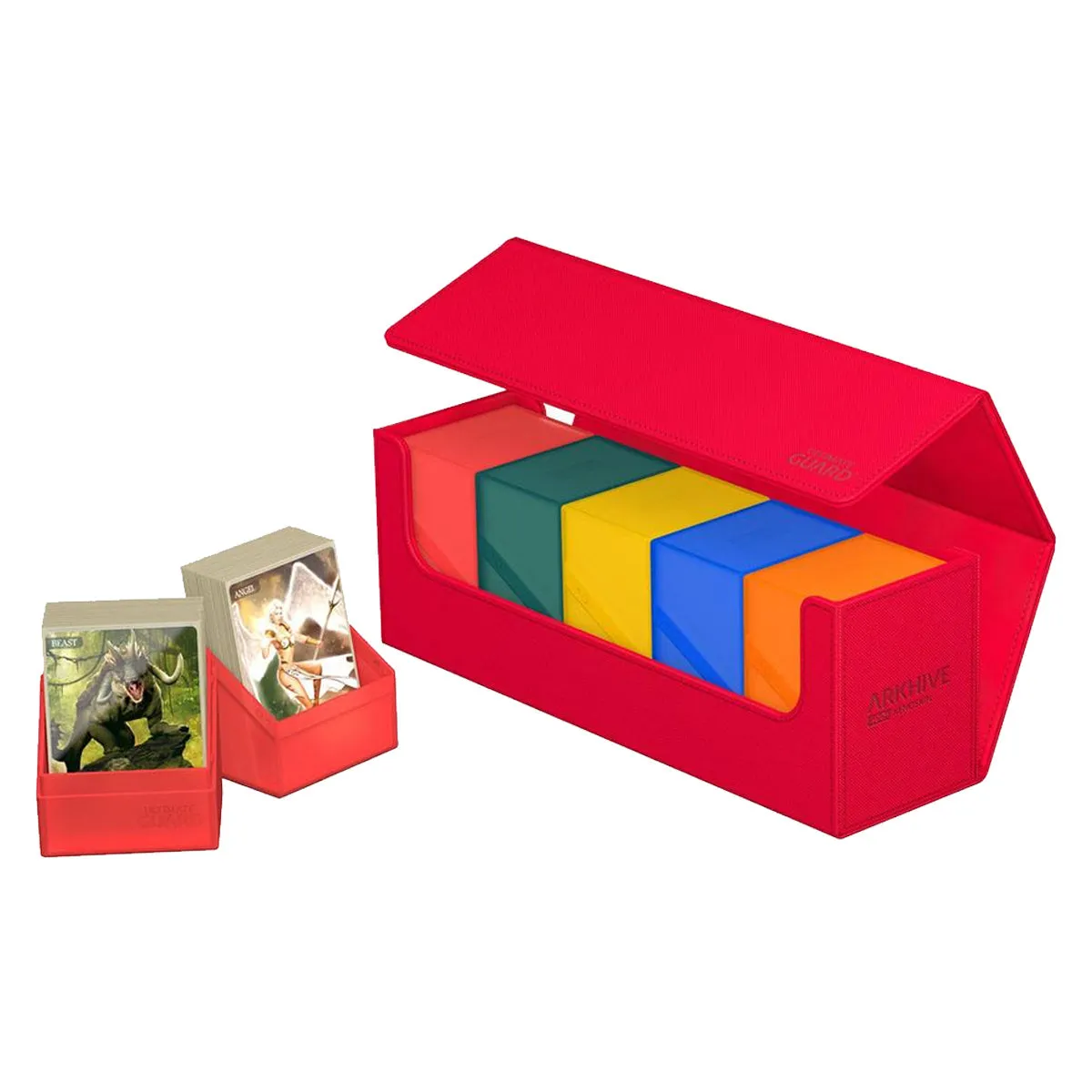 Ultimate Guard Arkhive 400  XenoSkin Monocolor Red Deck Box