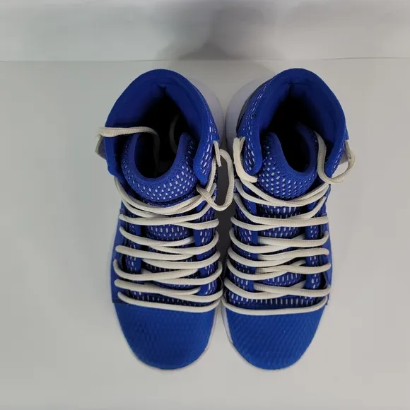 Under Armour HOVR Havoc Basketball Shoes Blue Ankle Boy Youth Size 5 3020617-400