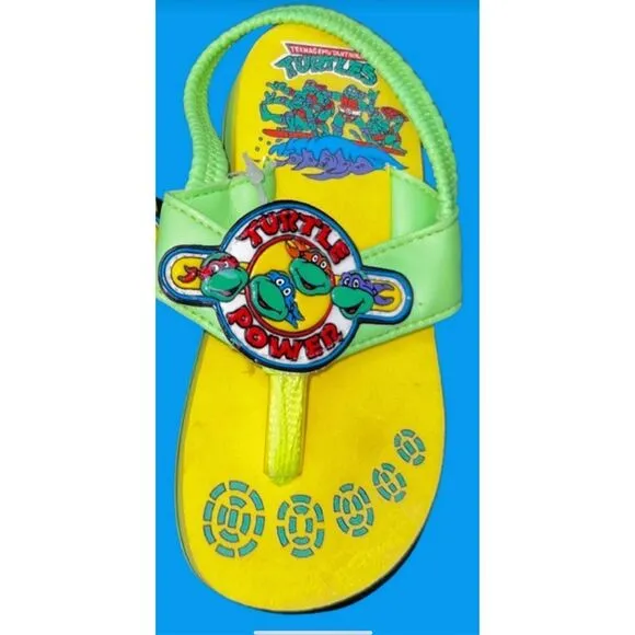 VHTF NWT 1991 Vintage TMNT Teenage Mutant Ninja Turtles Vintage  Sandals Size 9