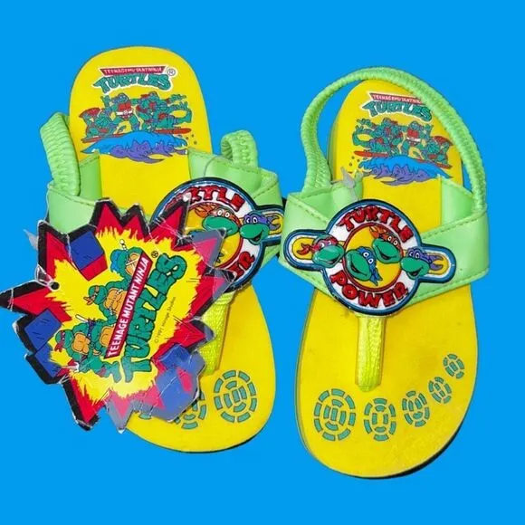 VHTF NWT 1991 Vintage TMNT Teenage Mutant Ninja Turtles Vintage  Sandals Size 9