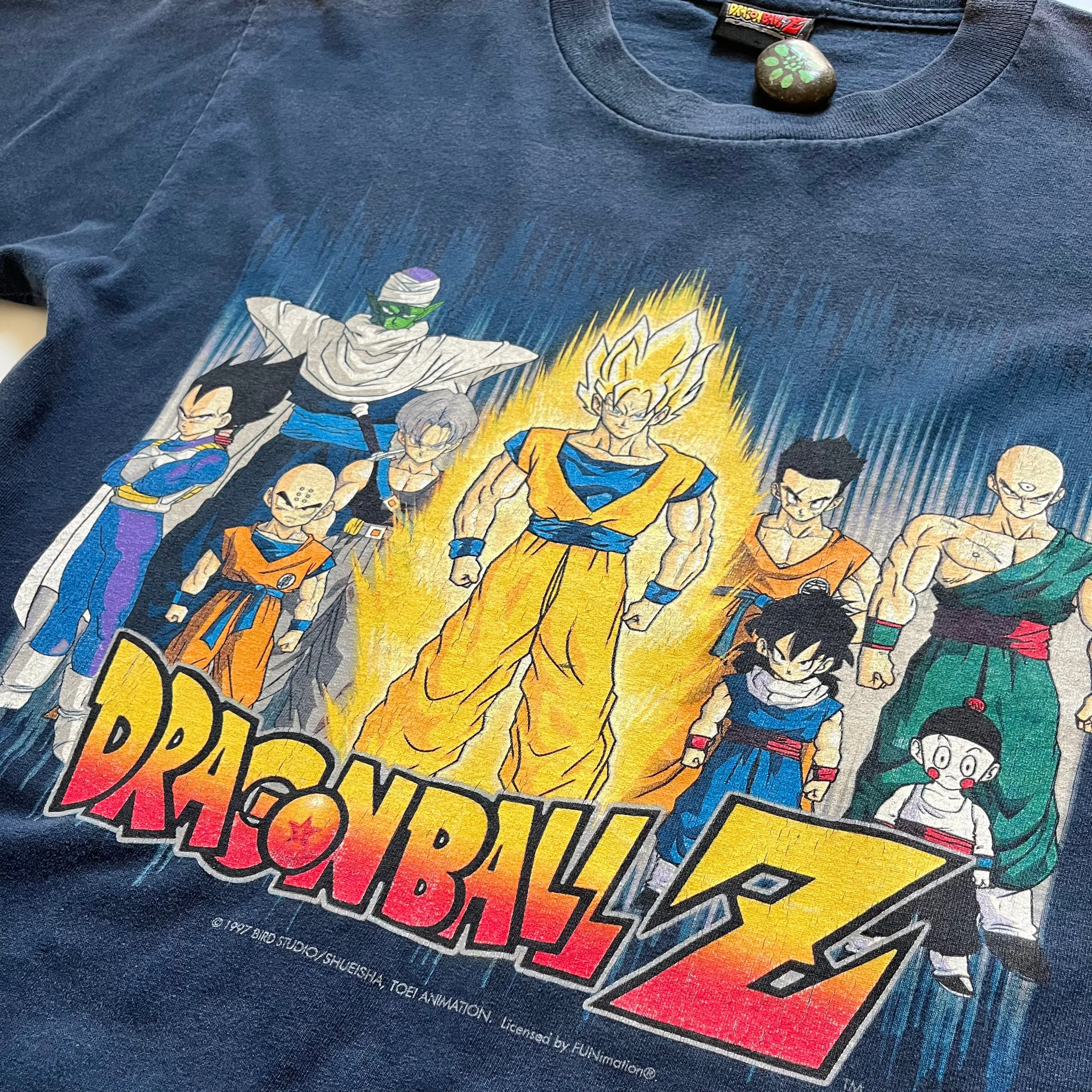 Vintage 1997 Blue Dragonball Z Squad Tee FUNimation