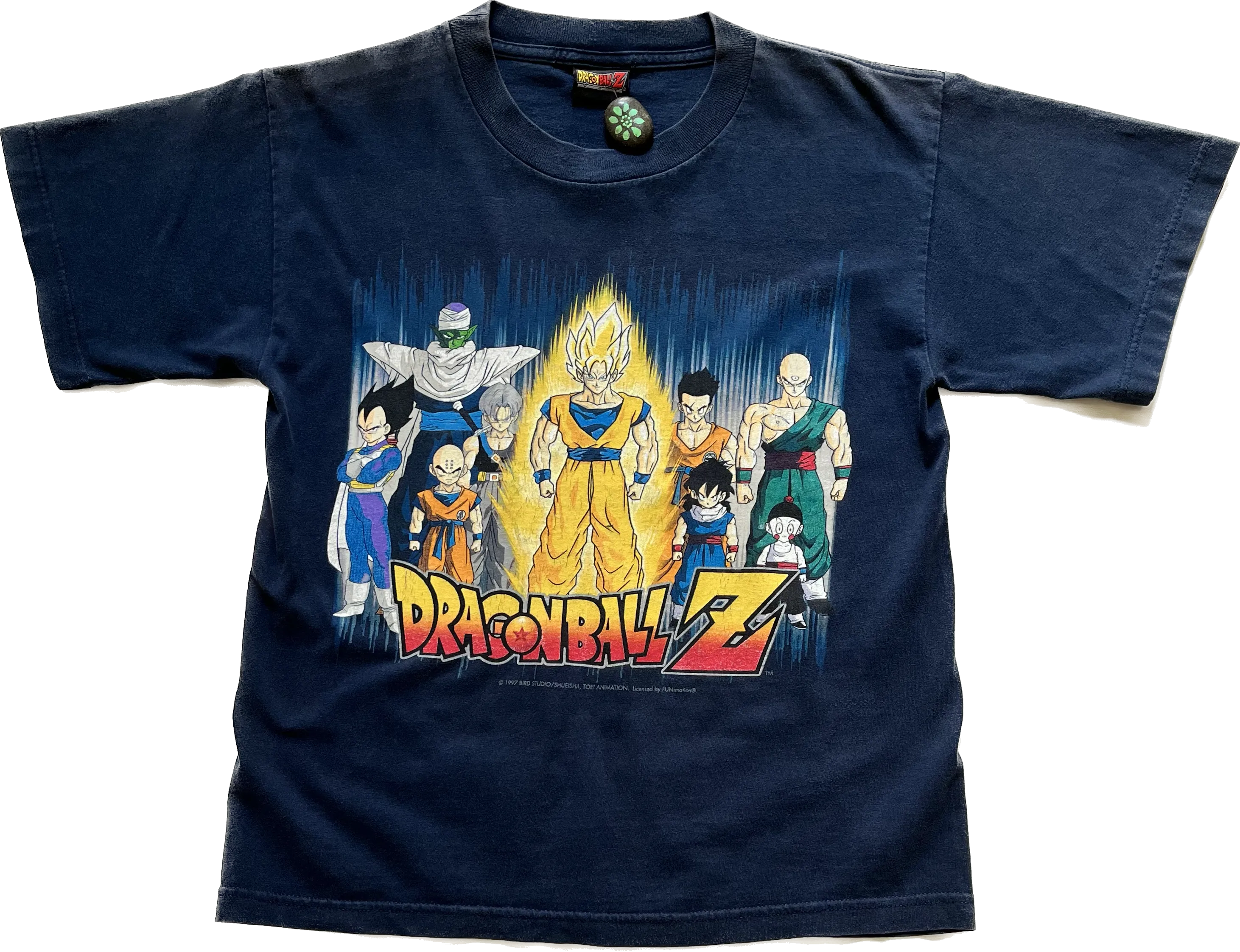 Vintage 1997 Blue Dragonball Z Squad Tee FUNimation