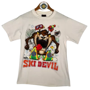 VTG '88 Taz 'Ski Devil' Changes Graphic Tee - White