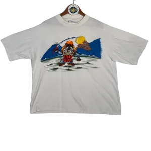 VTG '93 American Characters Samurai Taz Graphic Tee - White