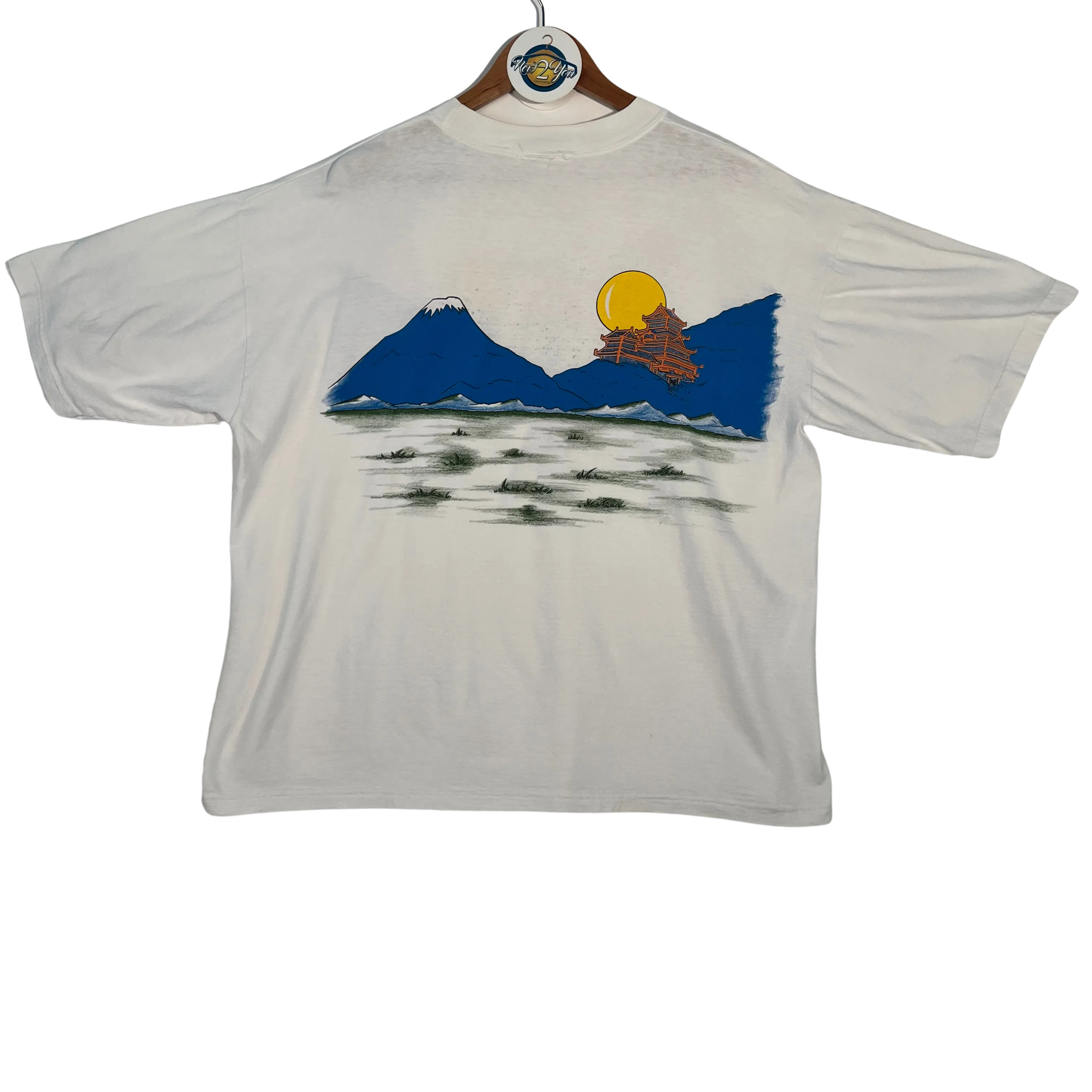 VTG '93 American Characters Samurai Taz Graphic Tee - White