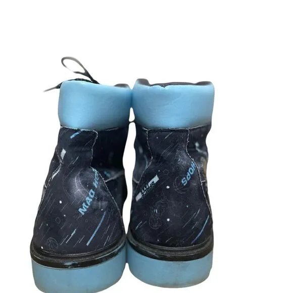 Warner Bros. Space Jam A New Legacy Blue Lace Up Ankle Boots Men's Sz 10