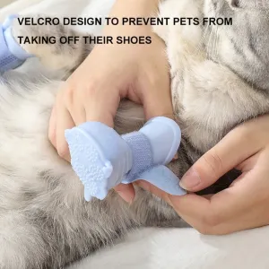 Waterproof Dog Rain Boots 4Pcs