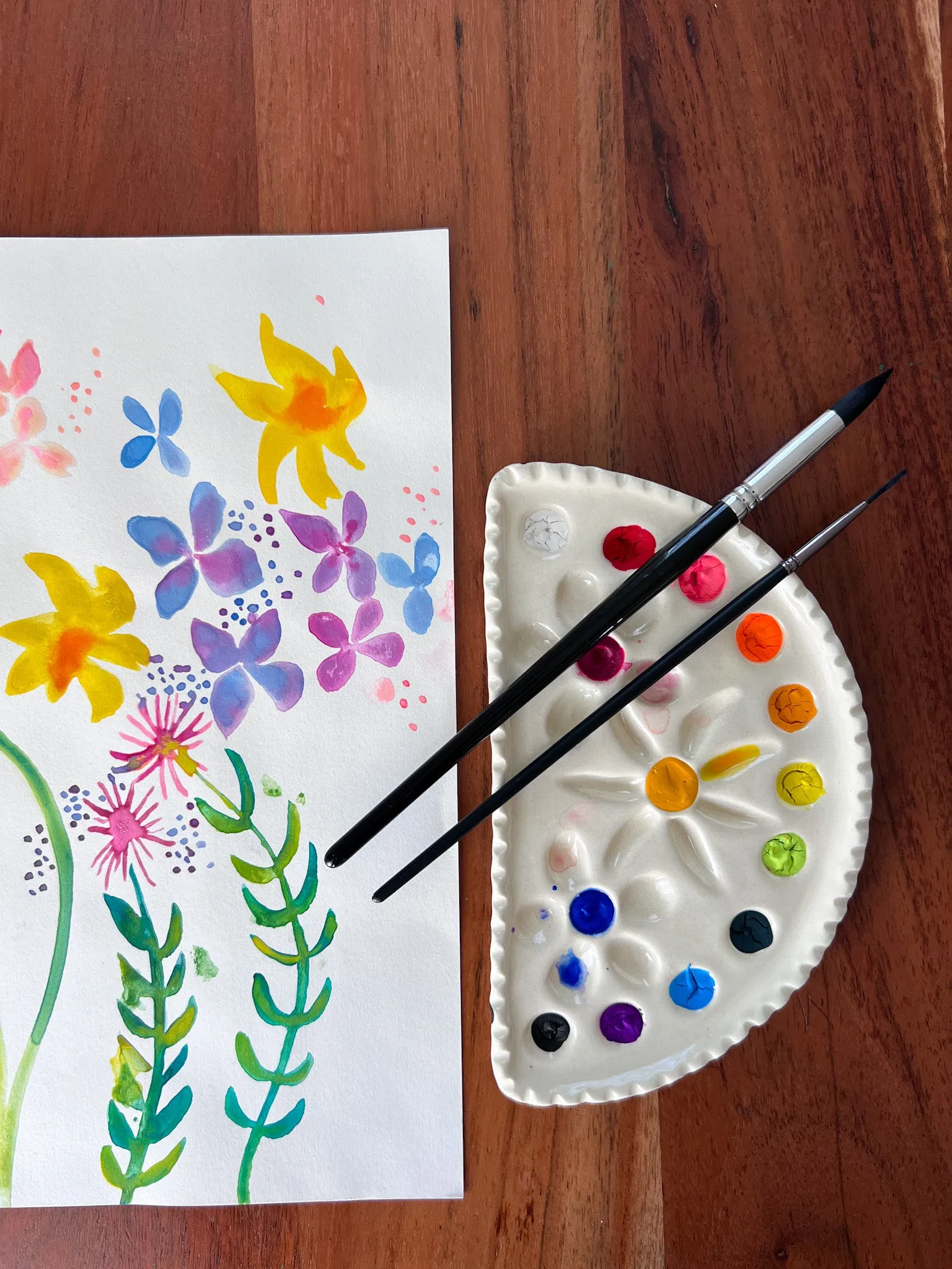 Wildflower Pocket Paint Palette
