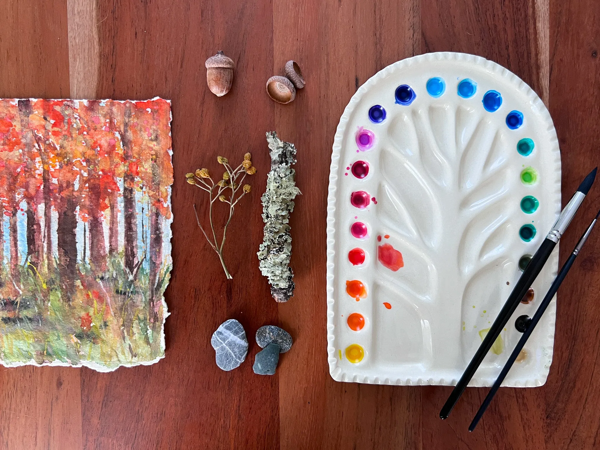 Winter Tree Paint Palette