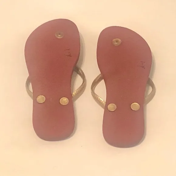 Women's Rare Brazilian Flip Flops “The Real Ones” Size 2Y