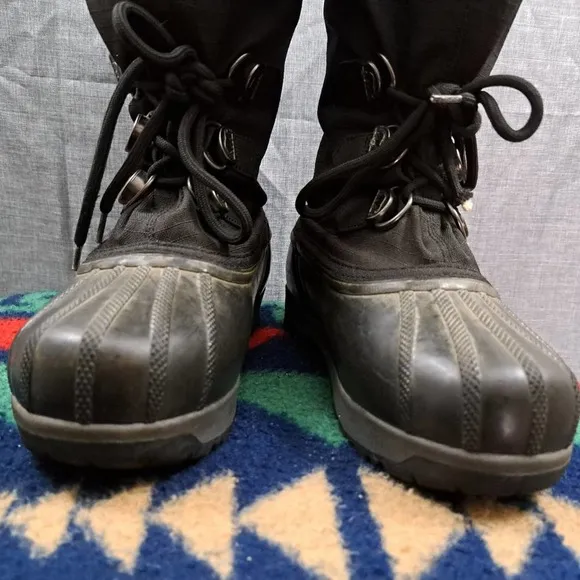 Women's Sorel Snowfall Boots sz 6 Black Style NL1140-010