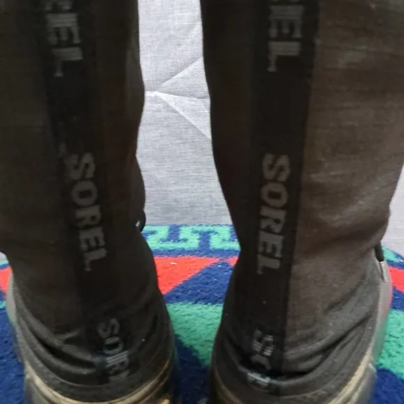 Women's Sorel Snowfall Boots sz 6 Black Style NL1140-010
