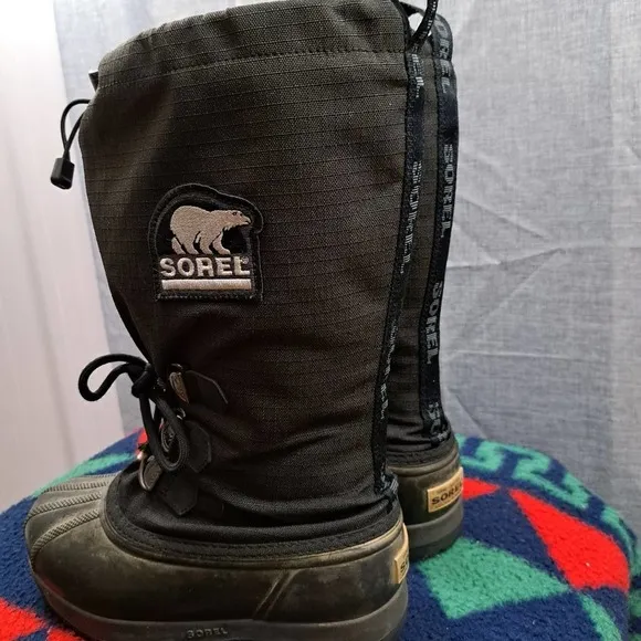 Women's Sorel Snowfall Boots sz 6 Black Style NL1140-010