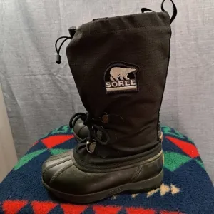 Women's Sorel Snowfall Boots sz 6 Black Style NL1140-010