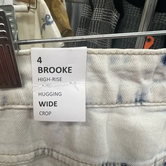 XIX Palms x Tribal Brooke High-Rise Wide Crop Jeans – Size 4