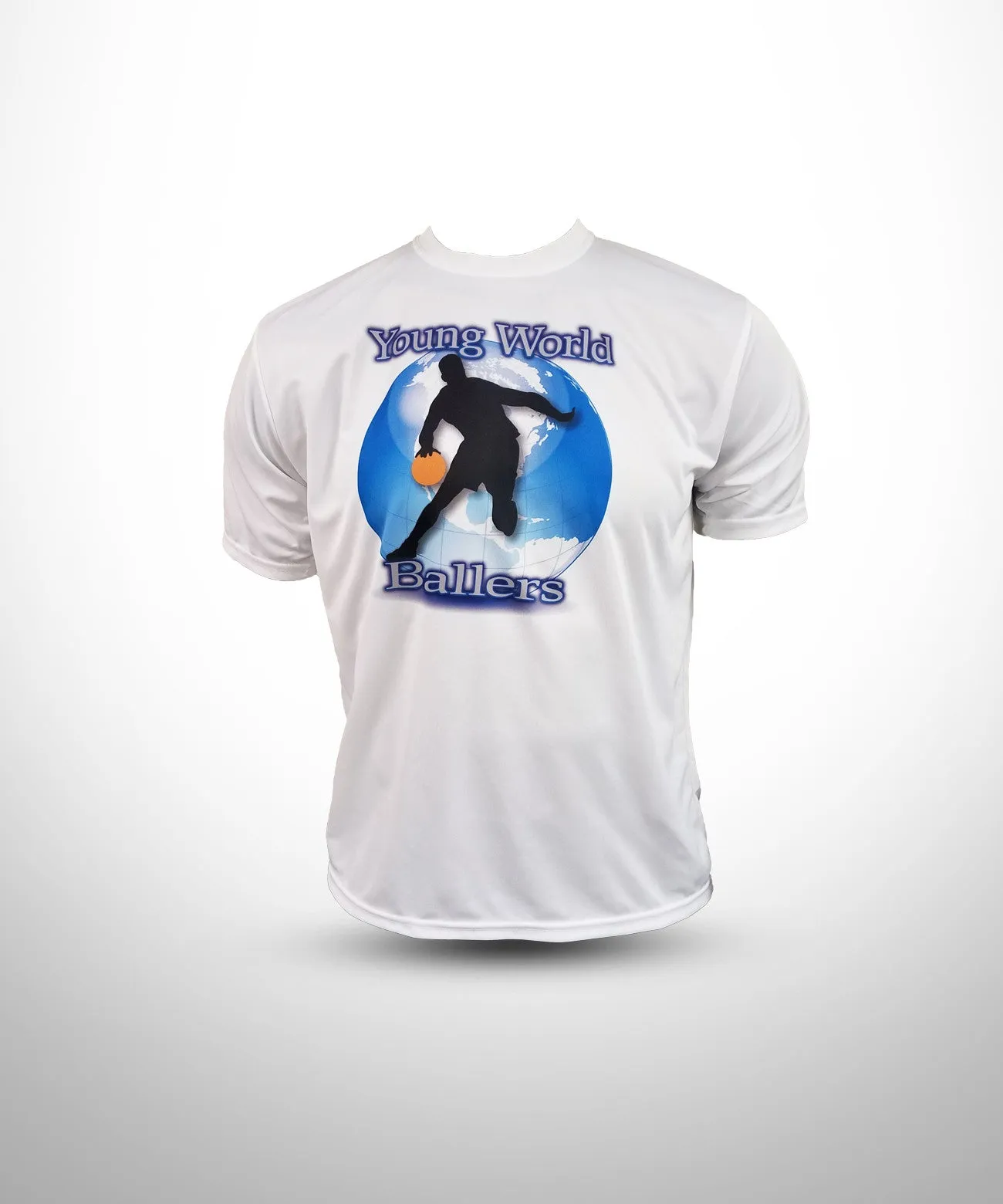 YOUNG WORLD BALLERS Semi Sublimated Short Sleeve Tee - White