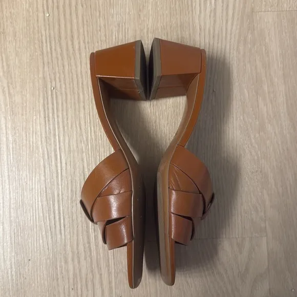 Zara Brown Heeled Sandals